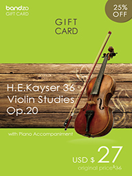 H. E. Kayser 36 Violin Studies Op. 20