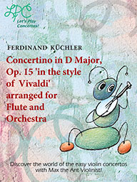 Concertino in D major Op.15 ‘in the style of Vivaldi’ arranged for Flute and Orchestra