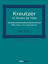 42 Etudes No. 1 - No. 21 for Viola